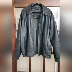 Liz Claiborne Outerwear Leather Lambskin Men's Jacket